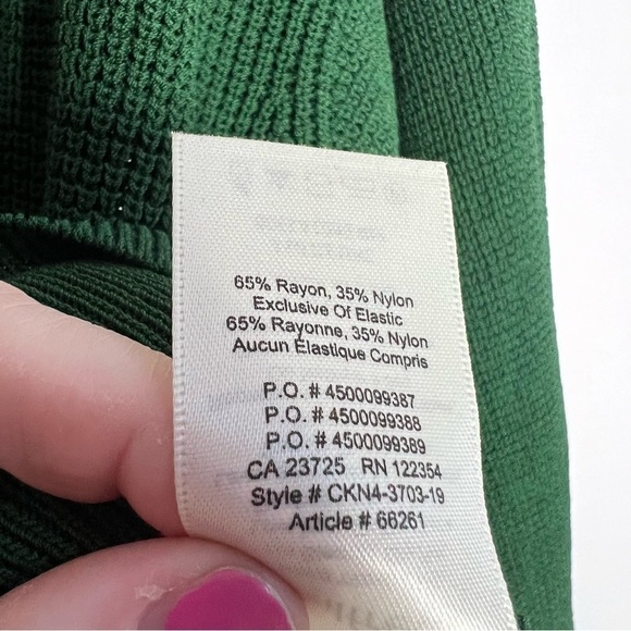 Aritzia Wilfred Livvie Crewneck Oversized Green Sweater size M - Picture 6 of 6